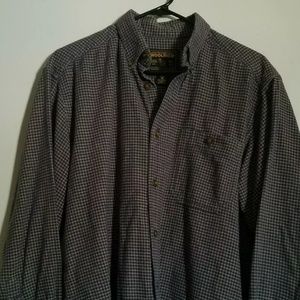 Men's Woolrich Blue Checkered Flannel Size M